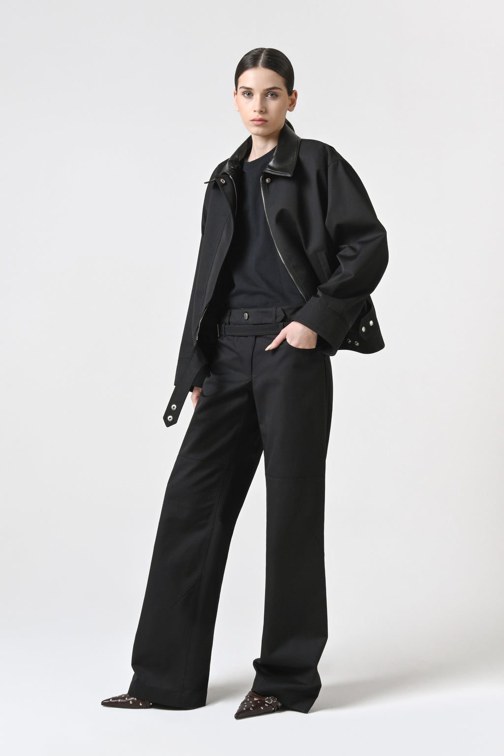 Belted Loose Fit Pants