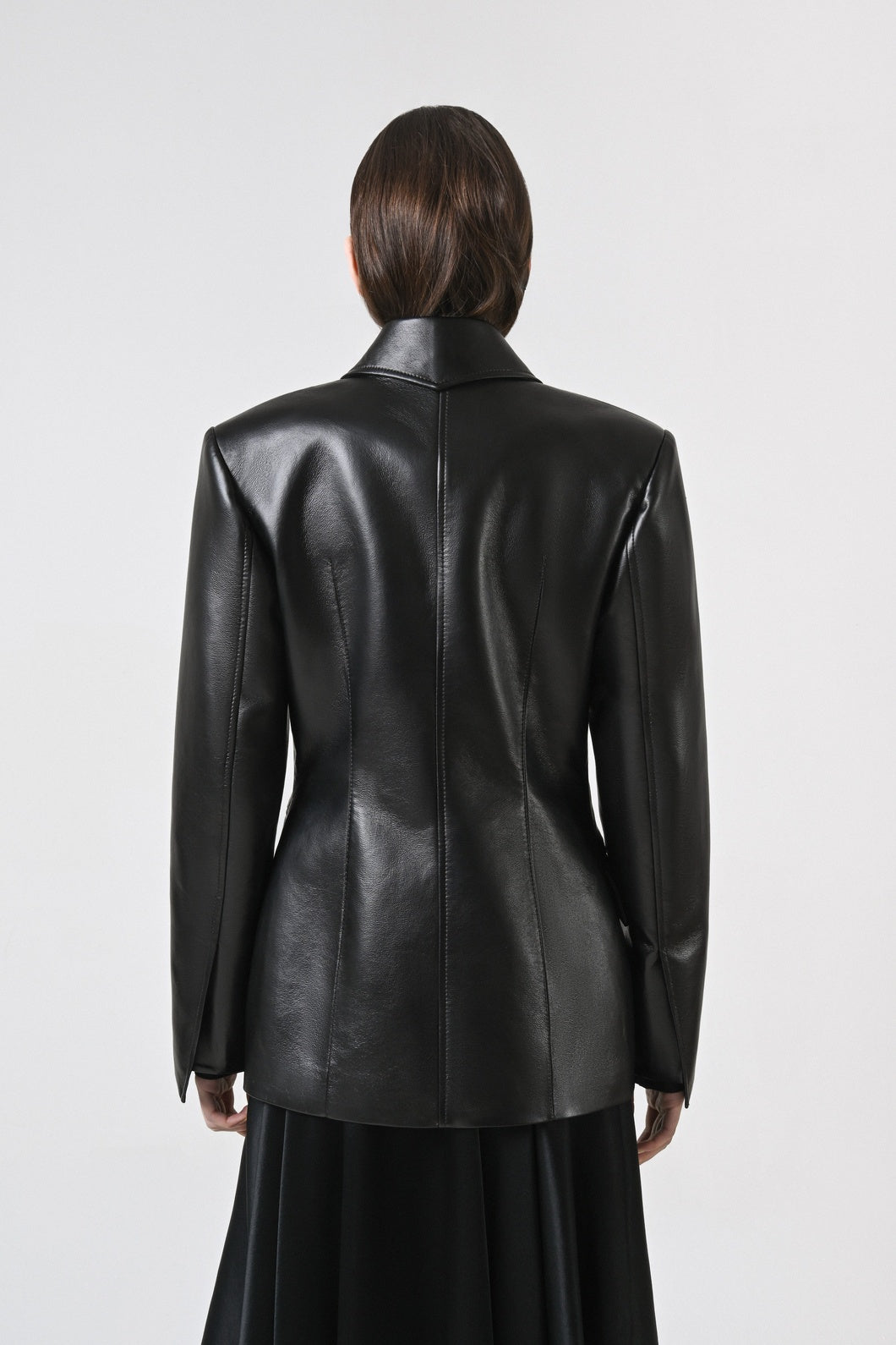 Double-Breasted Leather Jacket