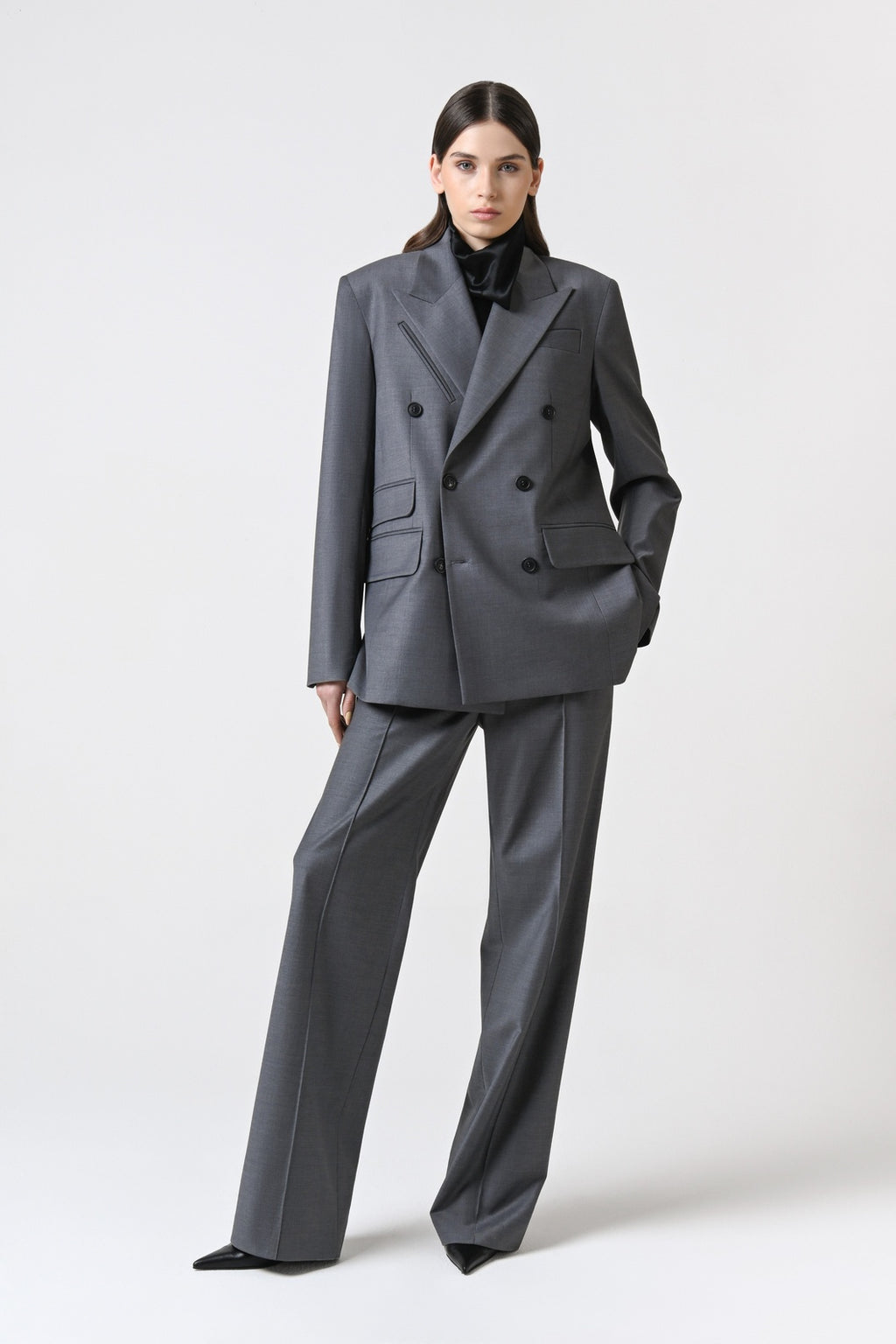 Double-Breasted Blazer Jacket