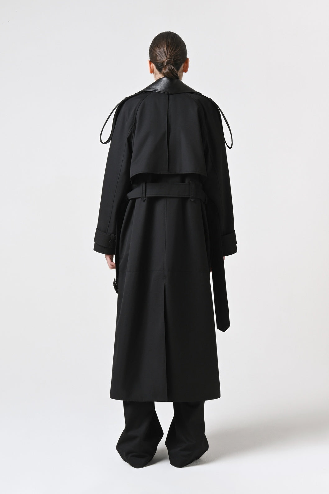 Double-Breasted Cotton Trench Coat